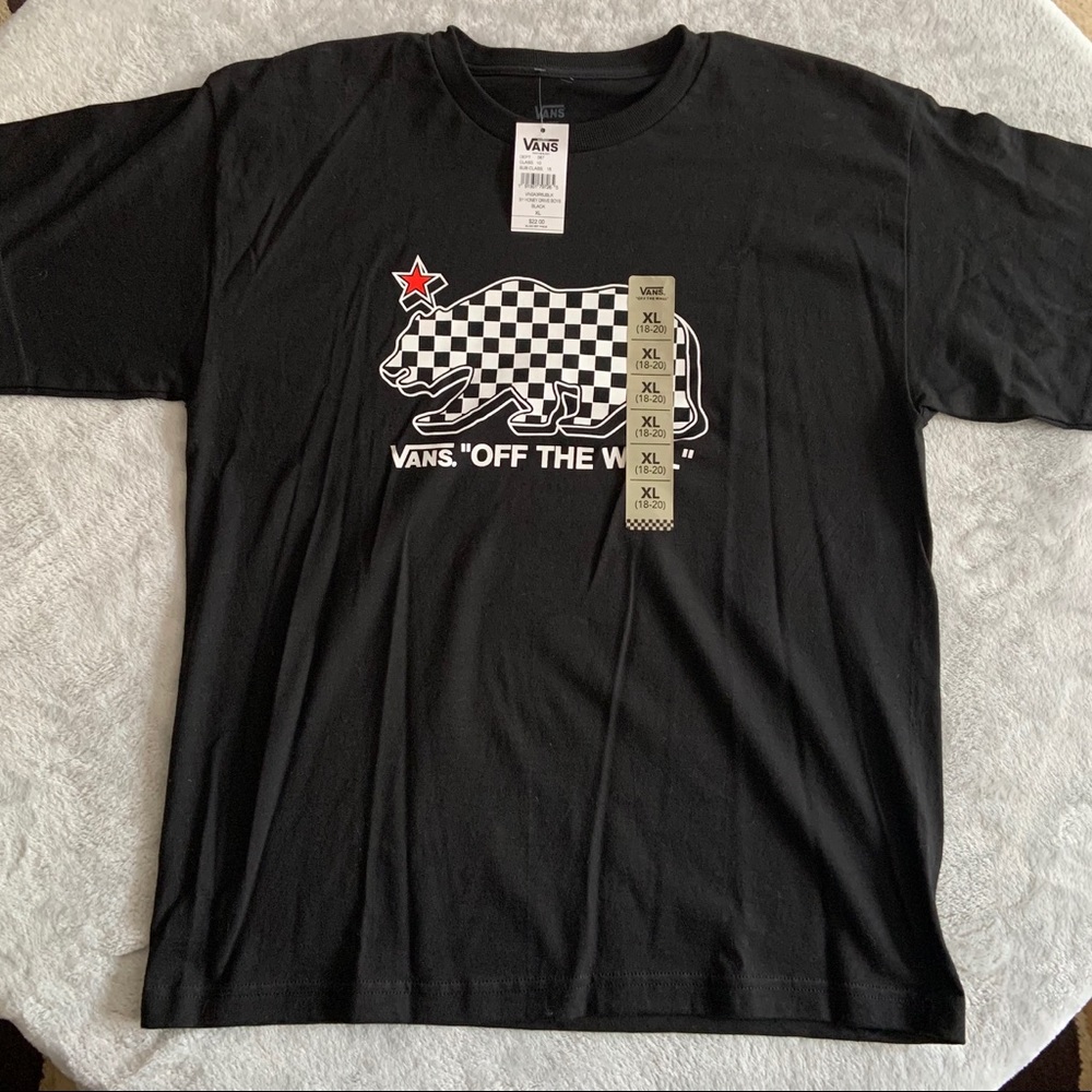 NWT Vans Boys Bear T-Shirt Off The Wall Sz XL